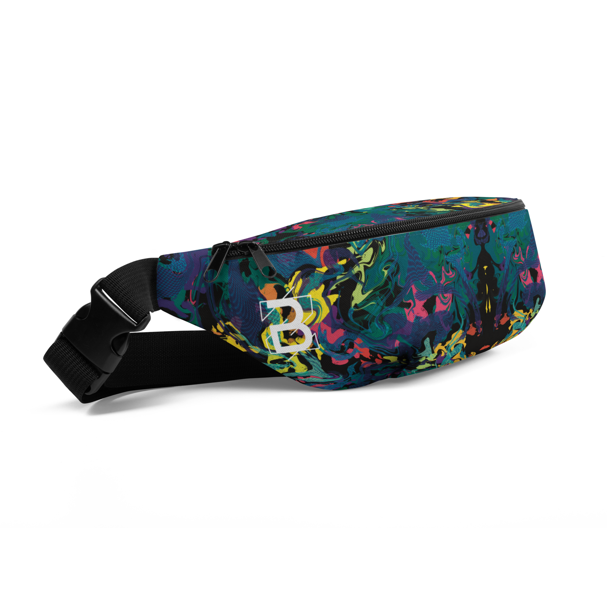 Riñonera #fanny Flower Blck