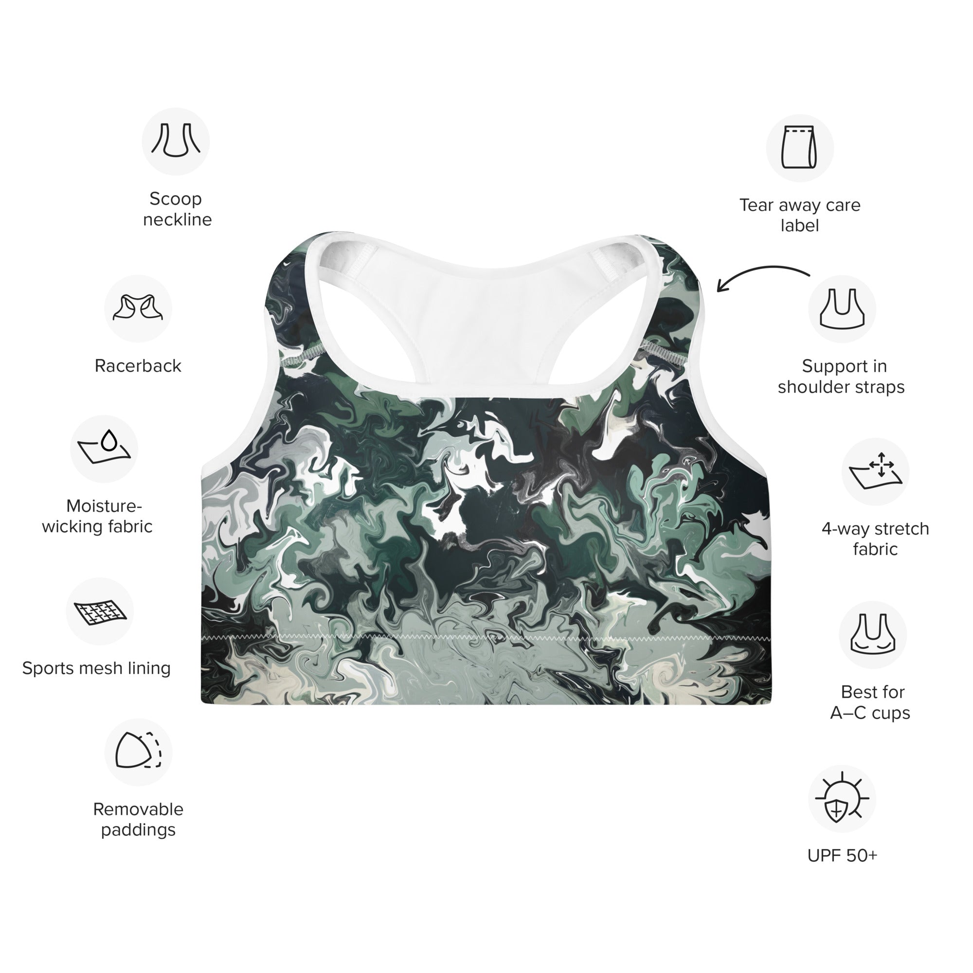 Top/Sujetador deportivo #Romero Wht